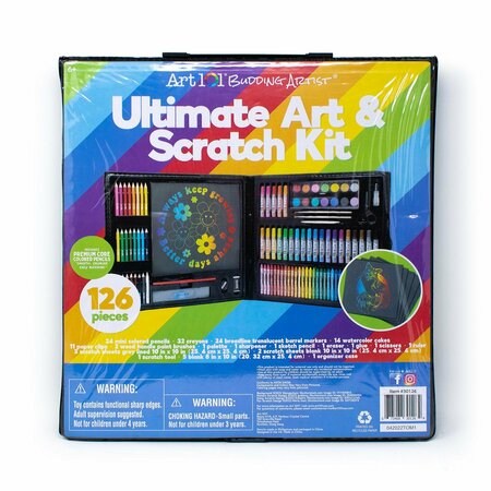 ART 101 Ultimate Scratch Kit, 126-Piece Set 30126MB
